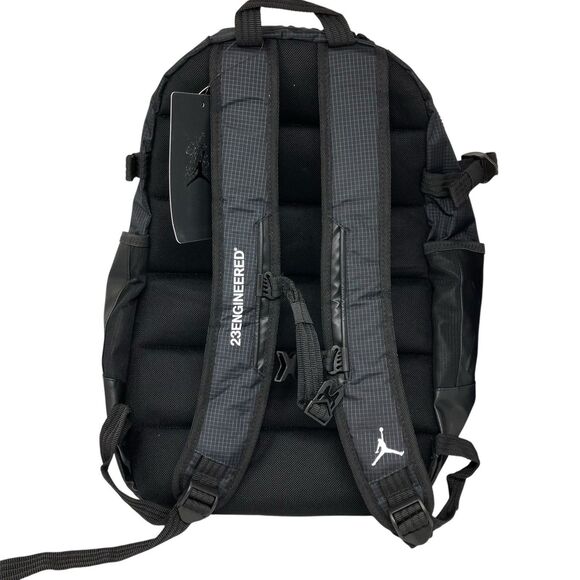 JORDAN AIR Backpack Black 23 Engineered 15" Laptop Travel MA0691-023 RARE - Picture 12 of 13